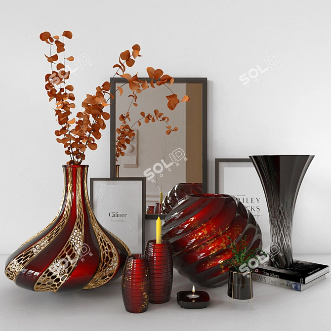 Elegant Decor Set: 3dsmax + Vray 3D model image 1