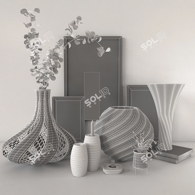 Elegant Decor Set: 3dsmax + Vray 3D model image 4