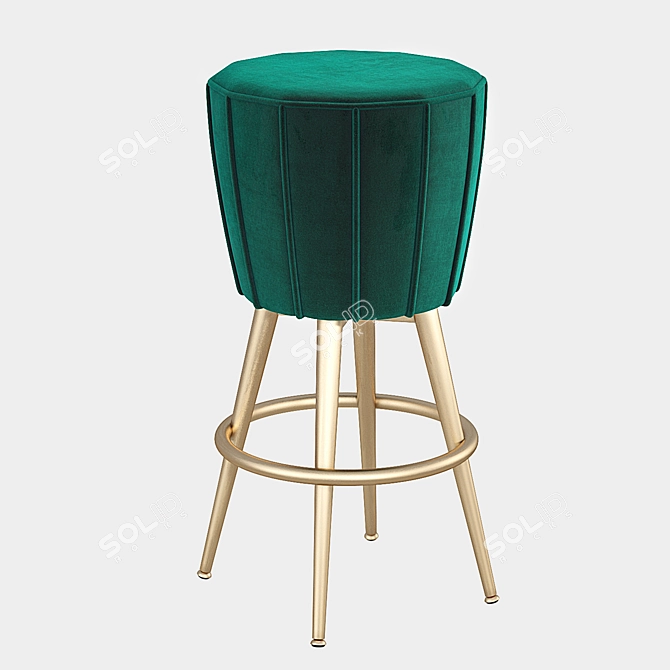 Elegant Eichholtz BOLTON Bar Stool 3D model image 1