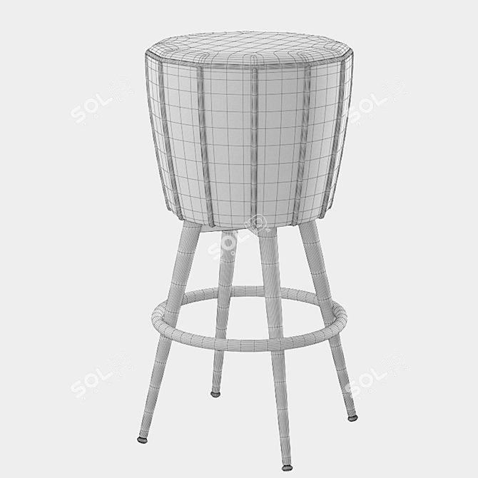 Elegant Eichholtz BOLTON Bar Stool 3D model image 5