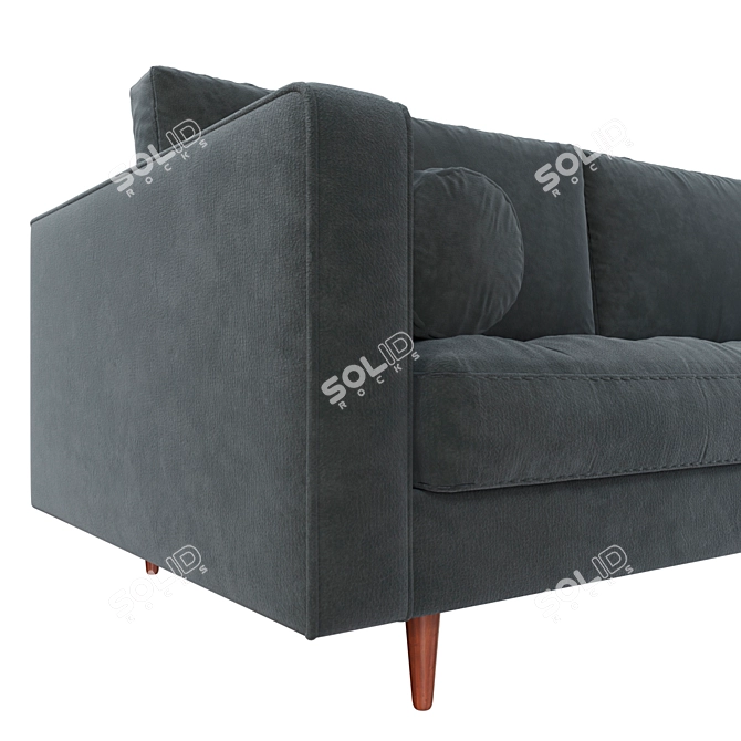 Contemporary Sven Sofa: Sleek Design, Superior Comfort 3D model image 2