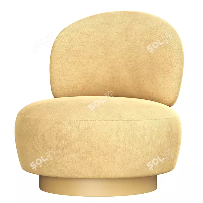 Eichholtz Swivel Chair: Sleek and Stylish 3D model image 1