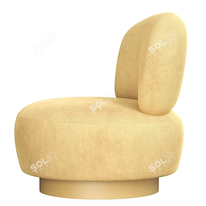 Eichholtz Swivel Chair: Sleek and Stylish 3D model image 2