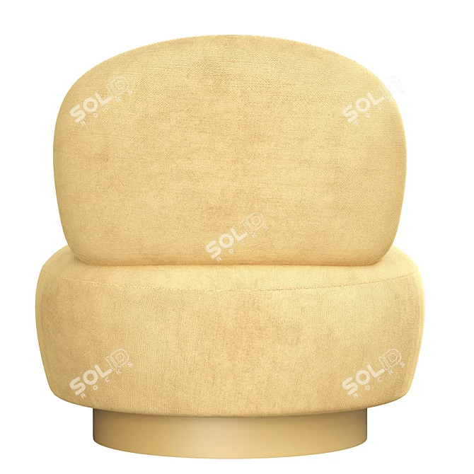 Eichholtz Swivel Chair: Sleek and Stylish 3D model image 3