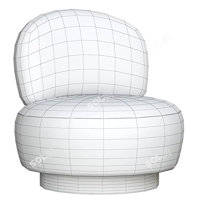 Eichholtz Swivel Chair: Sleek and Stylish 3D model image 4