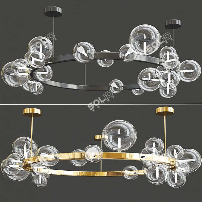 Iona C Wide: Contemporary Design Lamps 3D model image 1