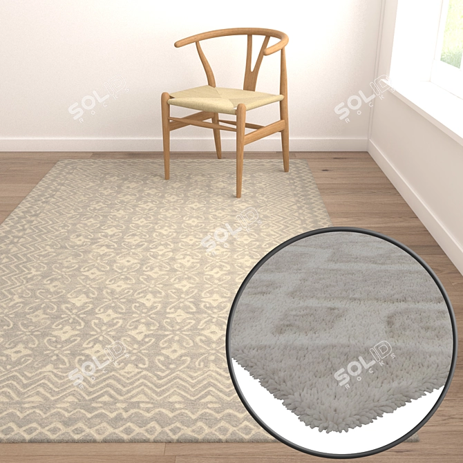 High-Quality Carpet Set 3D model image 5