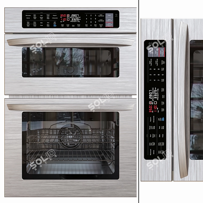 LG LWC3063ST Combi Wall Oven 3D model image 1