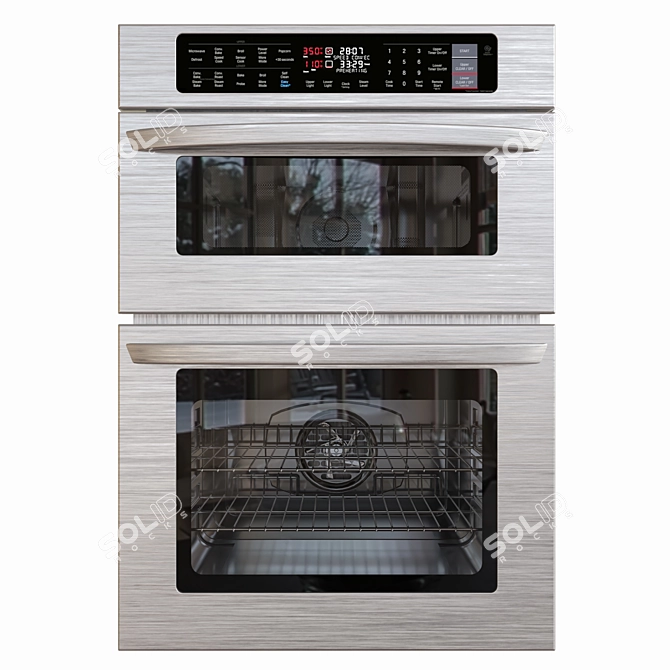 LG LWC3063ST Combi Wall Oven 3D model image 2