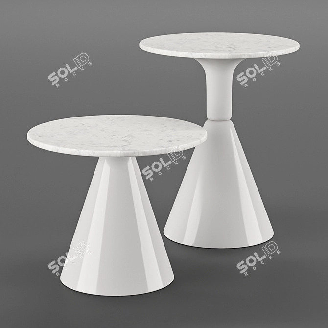 Elegant Sancal Pion Sidetables 3D model image 1