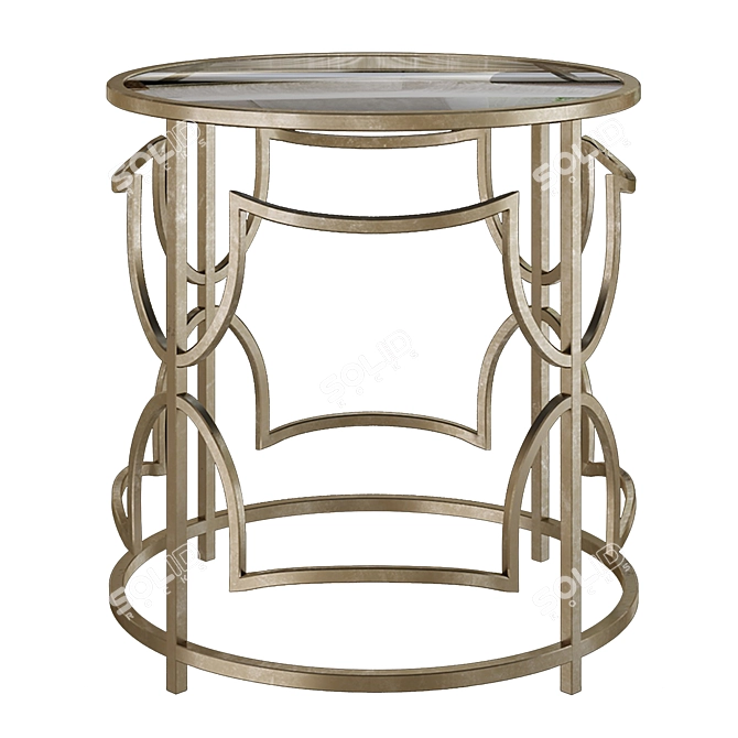 Sophie Circle Side Table: Stylish and Functional 3D model image 1