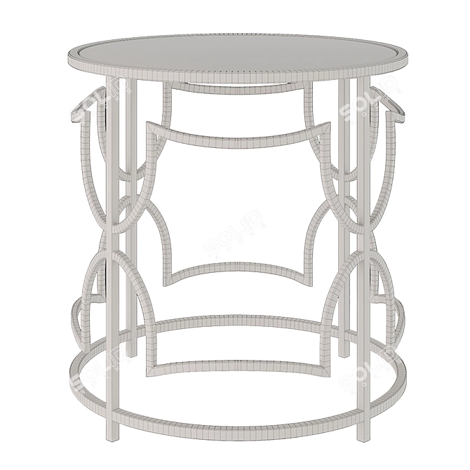Sophie Circle Side Table: Stylish and Functional 3D model image 2
