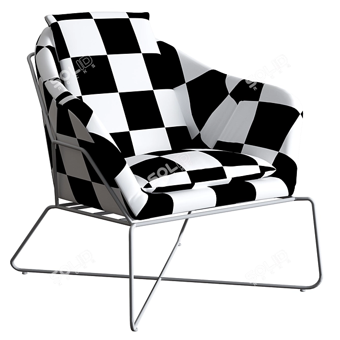 Luxurious LaLume Designer Armchair 3D model image 3