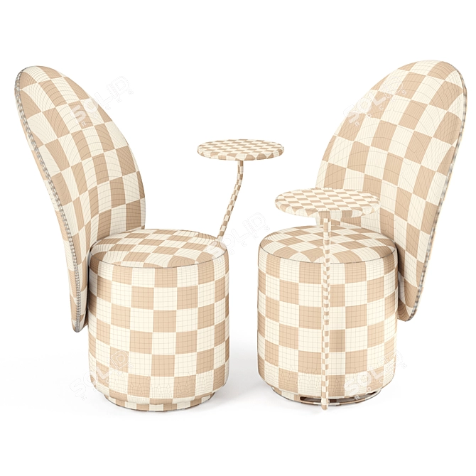 Loomi Armchairs: Stylish Design for Ultimate Comfort 3D model image 5