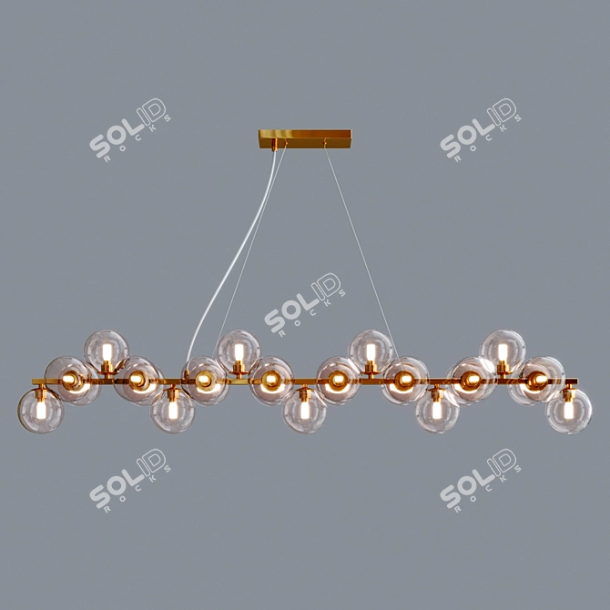 Maytoni Dallas Gold Pendant Light 3D model image 3