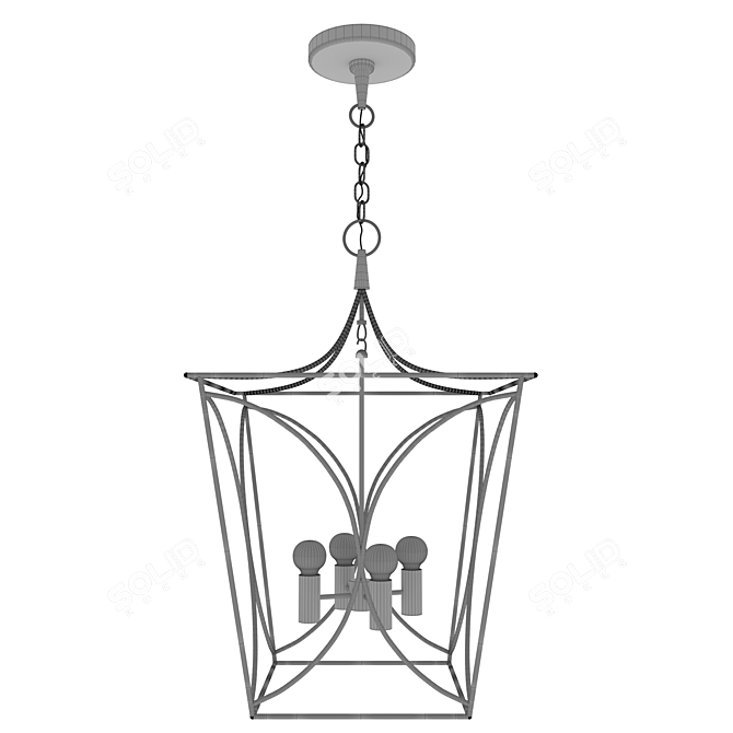 Sparkling Elegance: Cavanagh Small Chandelier 3D model image 1