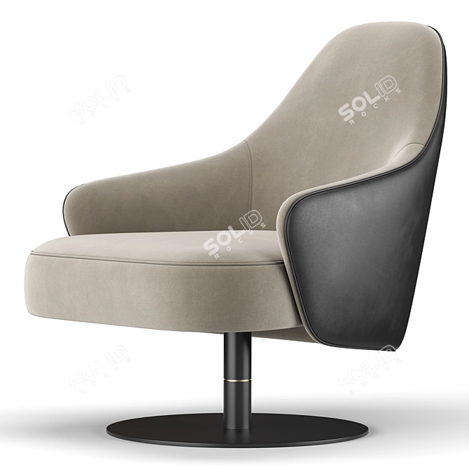 Reflex LUDWIG Armchair: Unmatched Comfort 3D model image 4