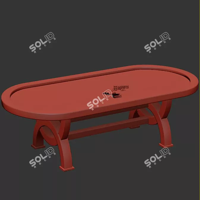 Premium Poker Table Set: Cards, Chips, and 3D Model 3D model image 4