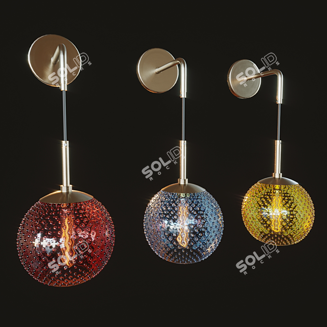 Tomazin: Stylish Wall-mounted Lamp 3D model image 1