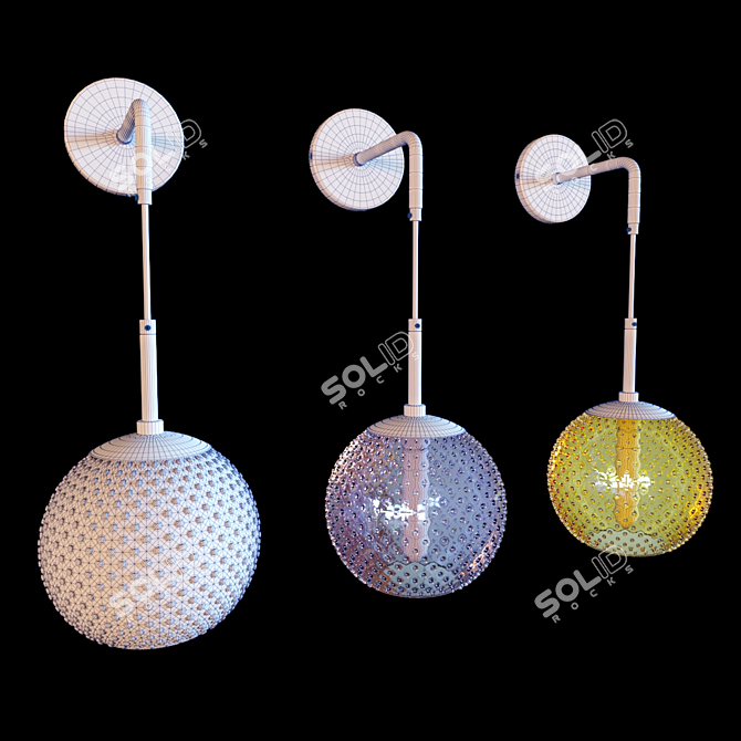 Tomazin: Stylish Wall-mounted Lamp 3D model image 4