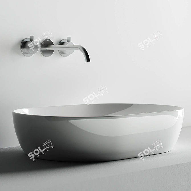 Ceramica Nova Element CN5009 Washbasin 3D model image 3