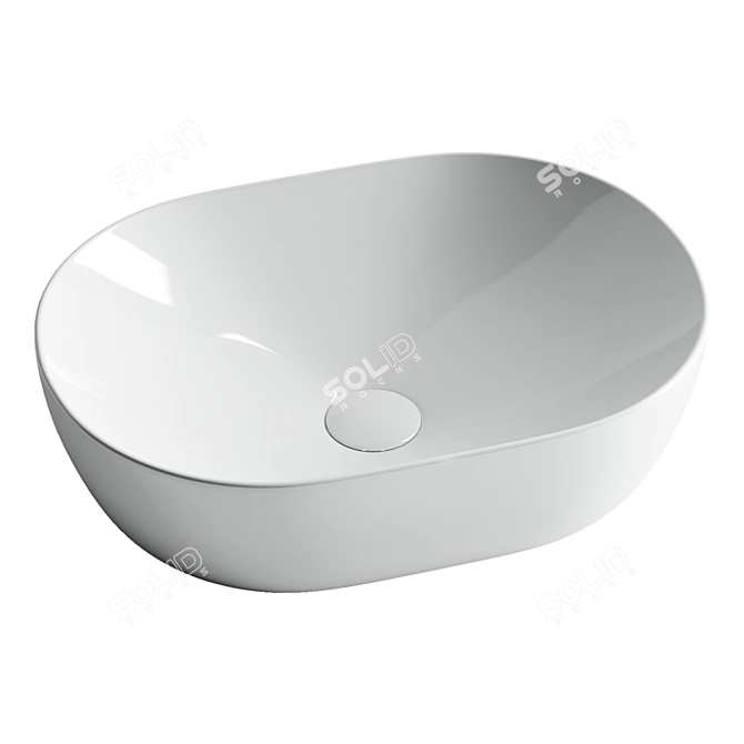 Element CN5010 Ceramic Washbasin Bowl 3D model image 1