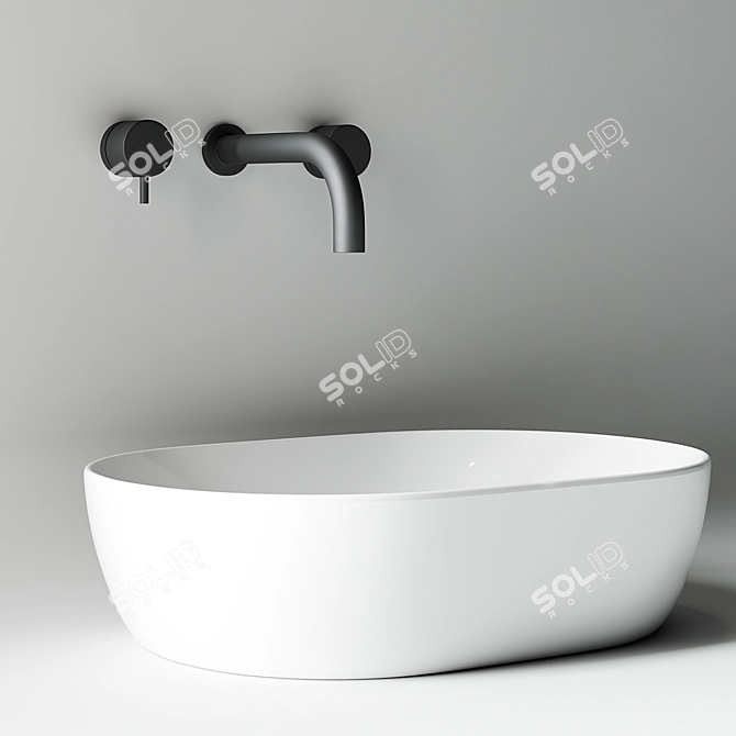 Element CN5010 Ceramic Washbasin Bowl 3D model image 3