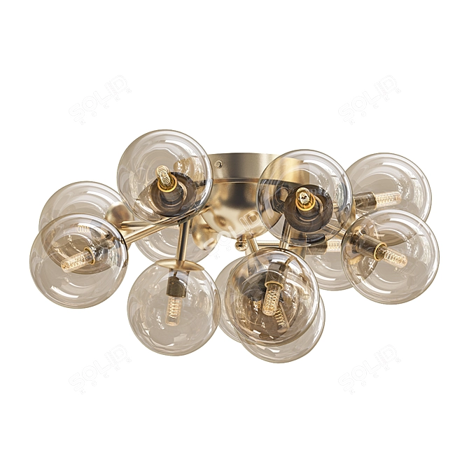 Elegant Pallere Ceiling Chandelier 3D model image 1