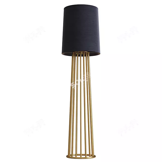 Elegant Holmes Floor Lamp by LaLume 3D model image 1