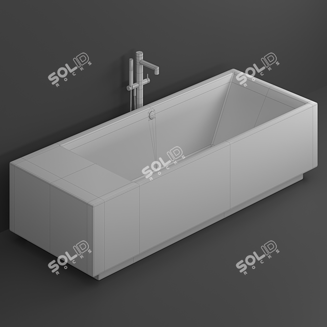 Clou Wash Me Freestanding Bathtub 3D model image 2