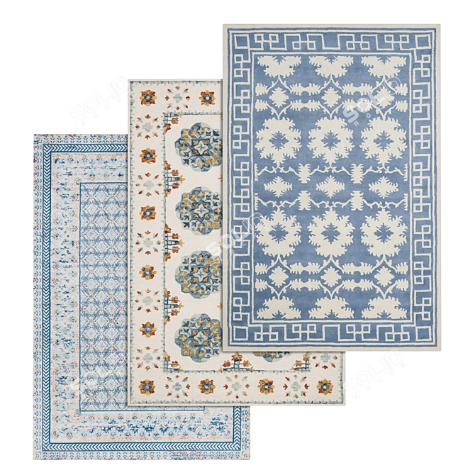 Versatile High-Quality Carpet Set 3D model image 1