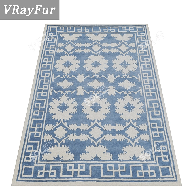 Versatile High-Quality Carpet Set 3D model image 2