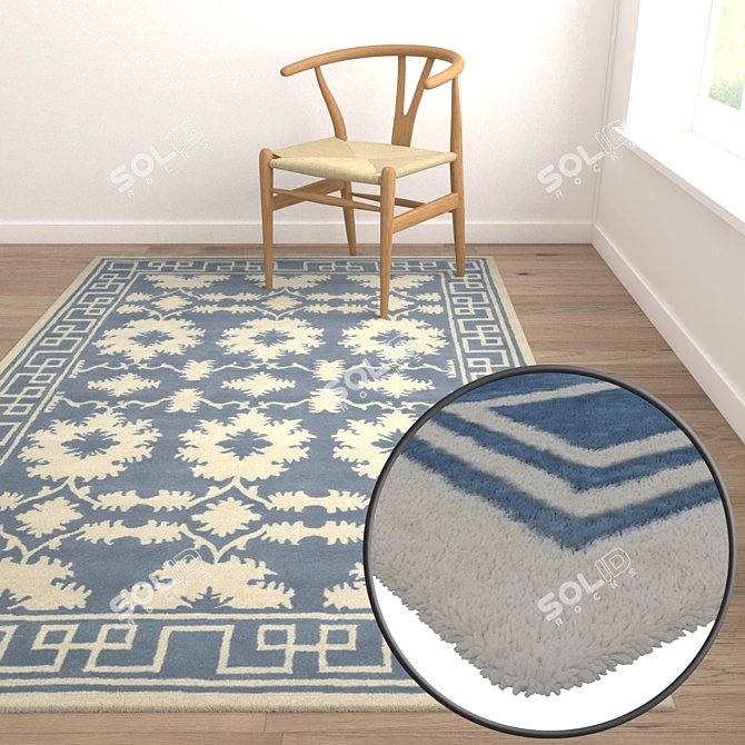 Versatile High-Quality Carpet Set 3D model image 5