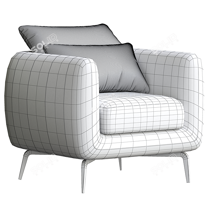 Modern Amsterdam Style Chair 3D model image 5