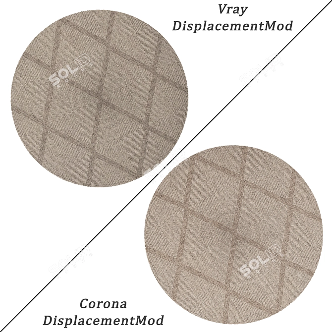 Variety Round Carpets Set 3D model image 2