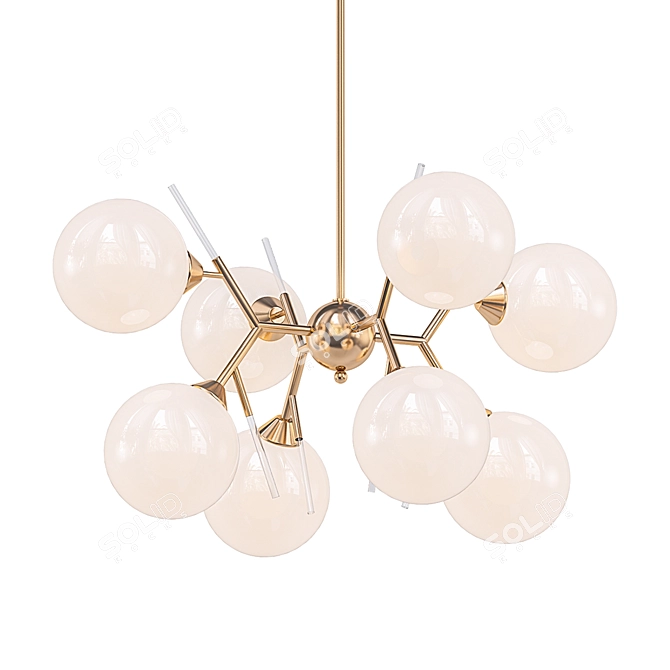Elegant Polares Chandelier 3D model image 1