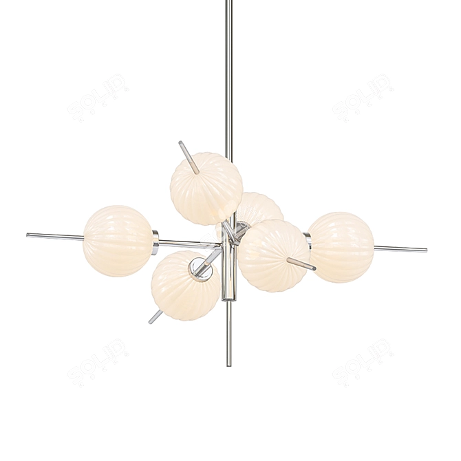Elegant Tempest Chandelier 3D model image 1