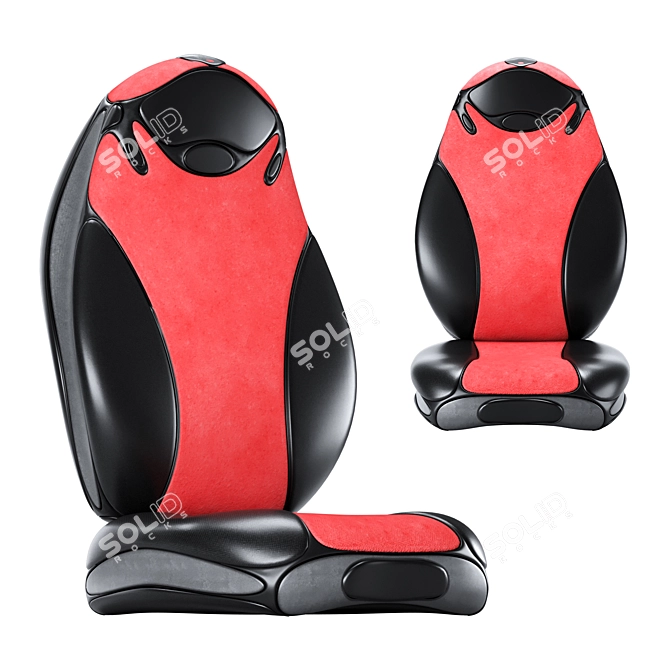 3D Car Seat Model - Realistic Design 3D model image 2