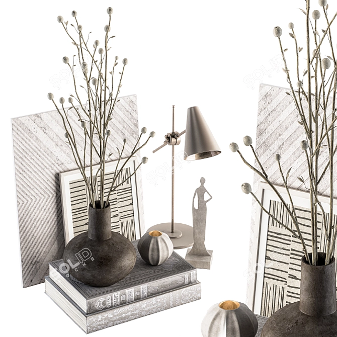 Elegant Papavet Decor Set 3D model image 1