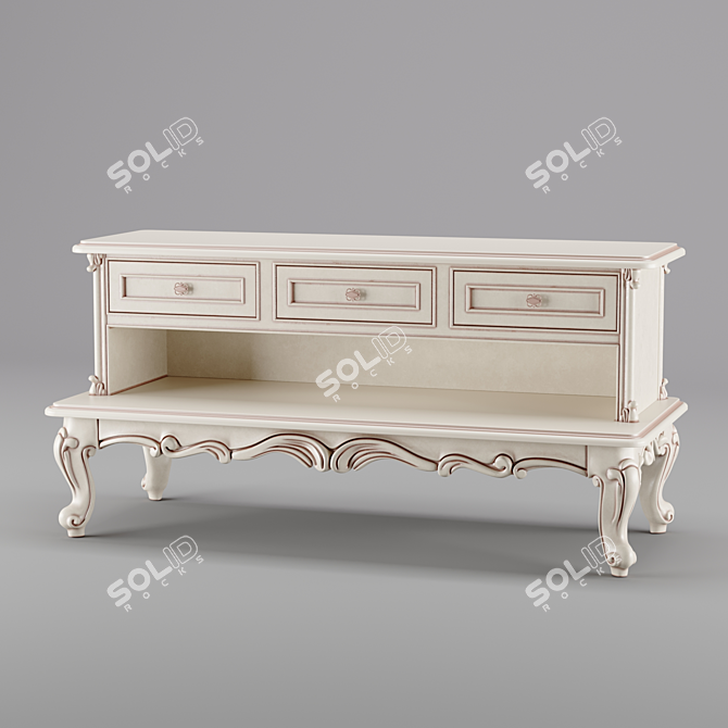 Italian Tosato Classic Console 3D model image 1