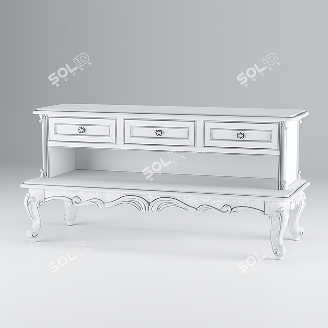 Italian Tosato Classic Console 3D model image 2