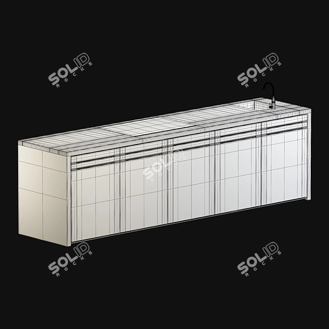 Modus Black Edition Outdoor Kitchen 3D model image 9