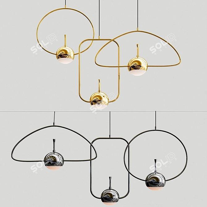 Elegant Design Lamps - Nuance 3D model image 1