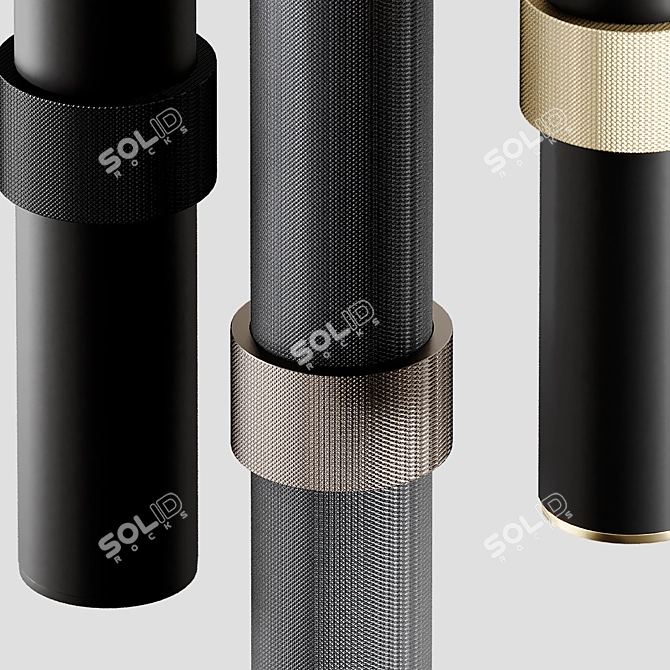 Elegant Cicada Cuff Pendant 3D model image 2