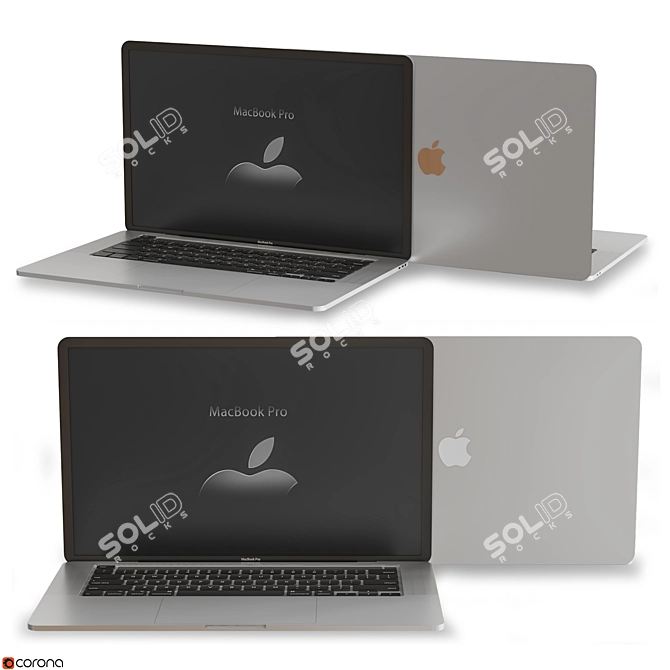 Ultimate MacBook Pro 17: Powerful, Sleek, 2015 Edition 3D model image 3