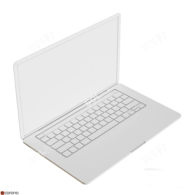 Ultimate MacBook Pro 17: Powerful, Sleek, 2015 Edition 3D model image 5