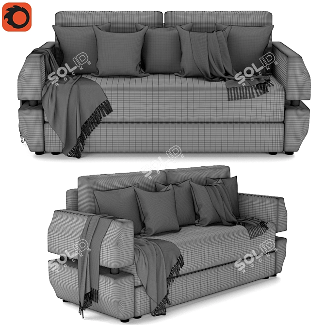 Rino: Stylish and Comfortable Sofa 3D model image 4