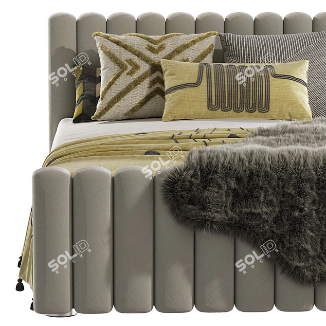 Angela Bed 2: Stylish Teen Bed 3D model image 3