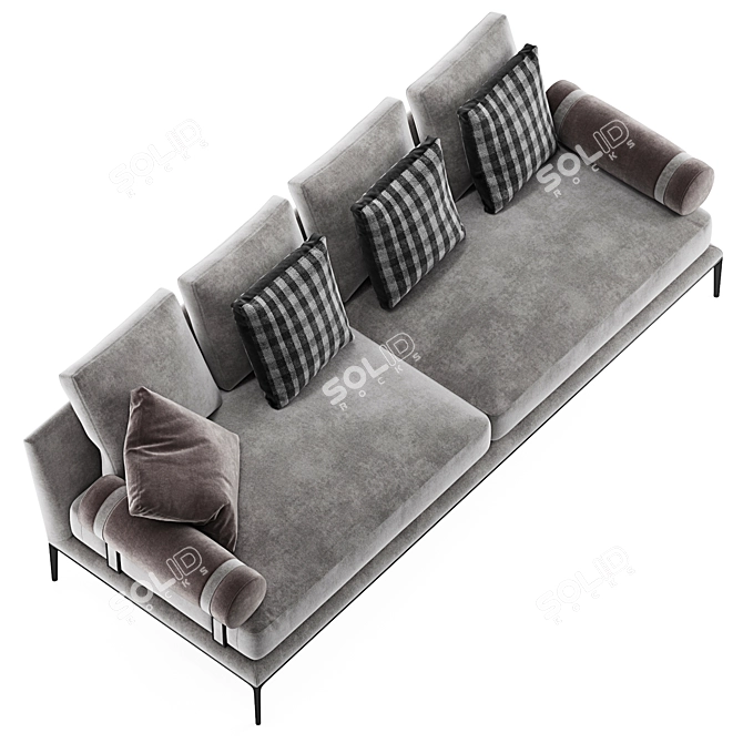 B&B Italia Atoll Sofa: Modern Luxury and Superior Comfort 3D model image 3