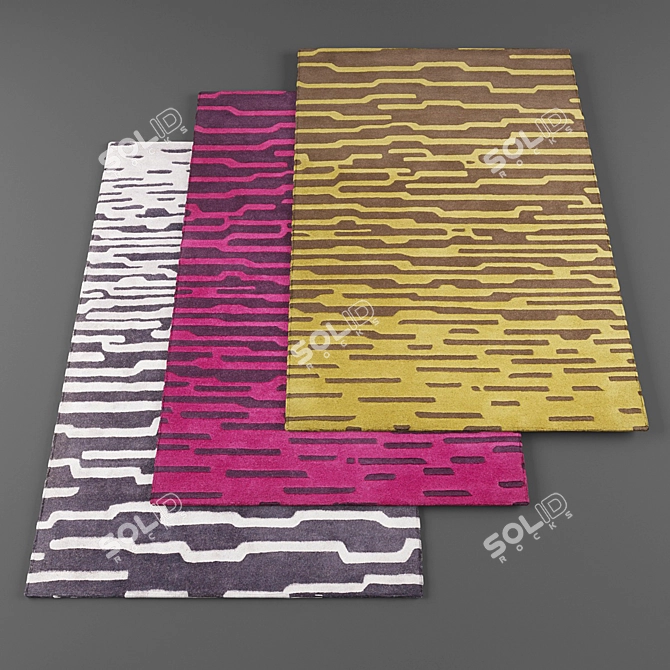 Modern High Resolution Rugs 3D model image 1